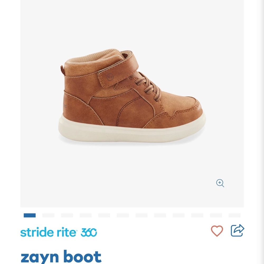 Stride Rite Zayn Boot - Tan (size 6T)
